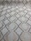 1 Yard Barriester Natural Embroidered Drapery Fabric with Lurex Yarn 56 Inches Wide